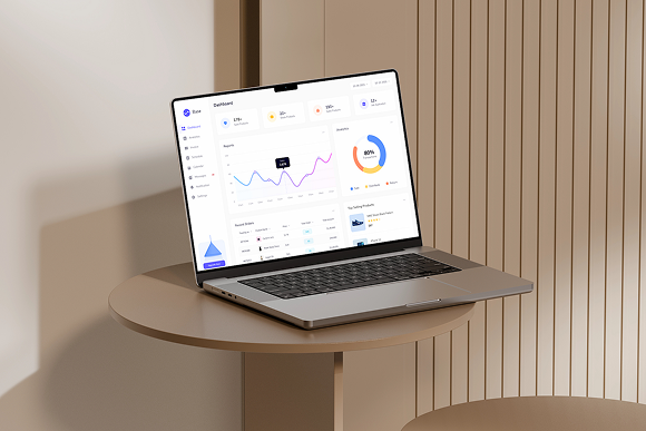 SaaS dashboard hero section